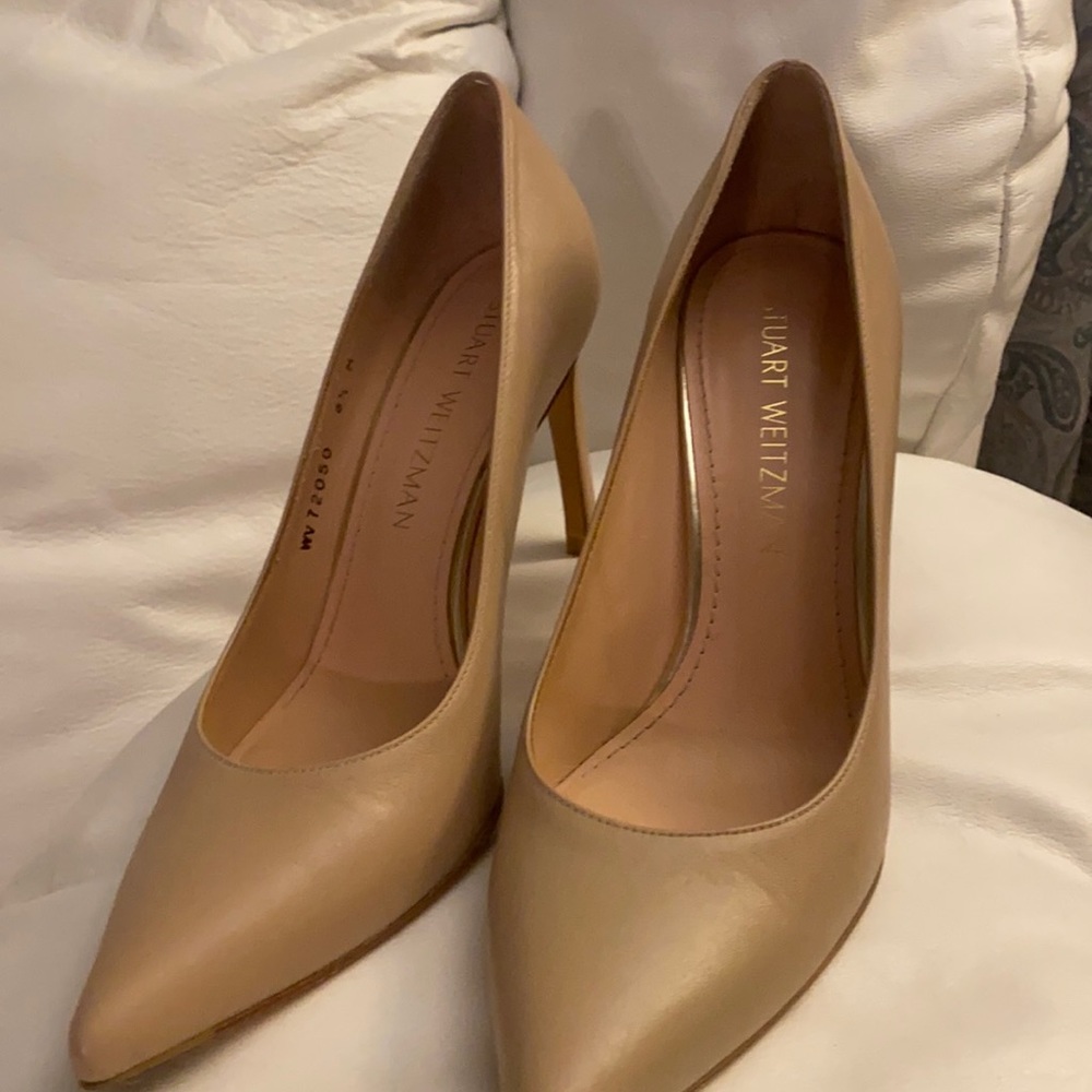 Stuart Weizmann leather dress heels